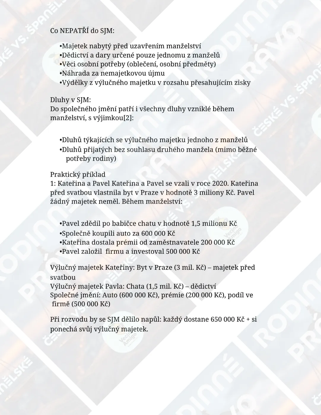 Španělské a České rodinné právo