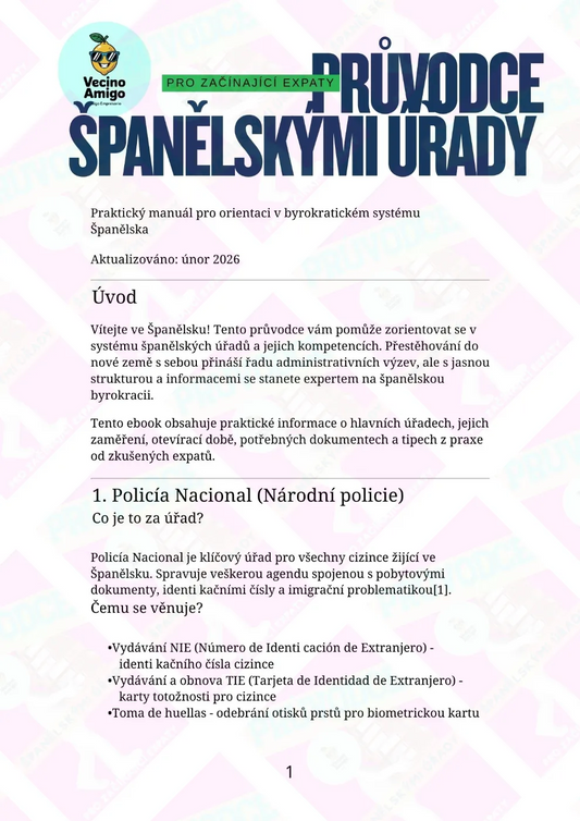 Průvodce španělskými úřady pro začínající expaty