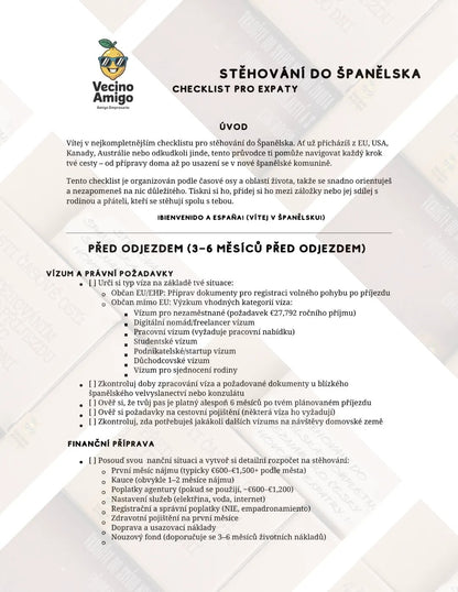 Kompletní průvodce relokací do Španělska (PDF checklist)