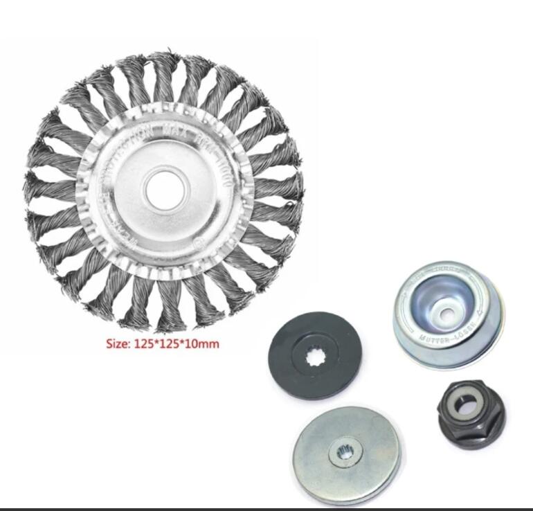 150mm/200mm Steel Wire Trimmer Head Grass Brush Cutter Dust Removal Weeding Plate for Lawnmower