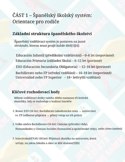 JAK VÉST DÍTĚ EXPATA K DOBRÉ KARIÉŘE VE ŠPANĚLSKU