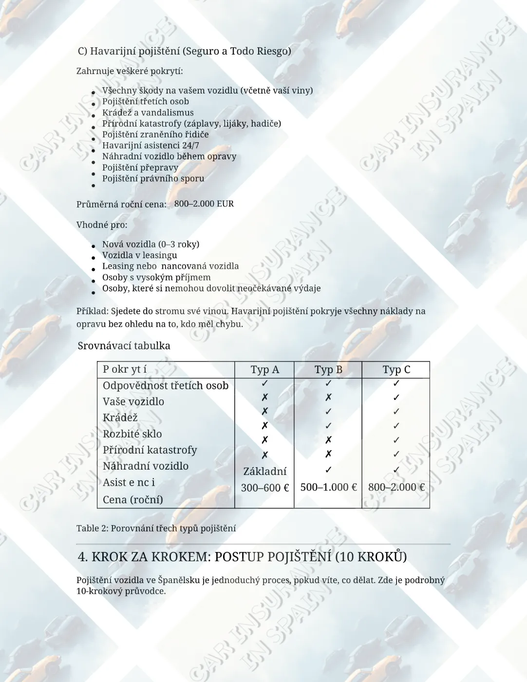 E-book Car Insurance in Spain