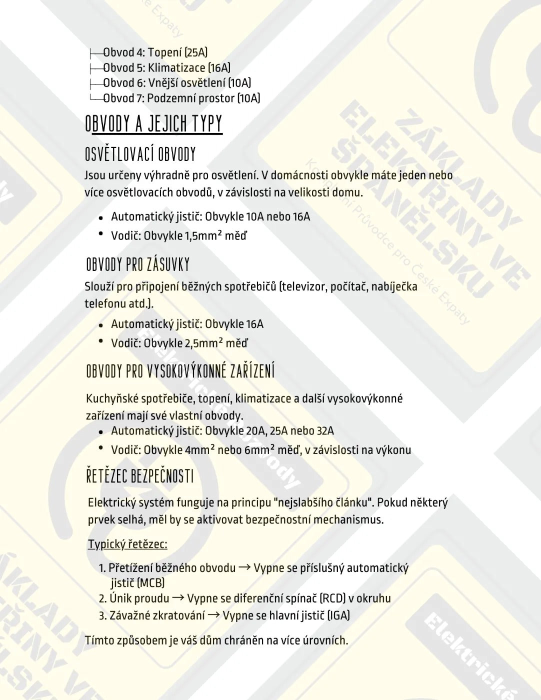 Elektrické Rozvody a Základy Elektřiny ve Španělsku