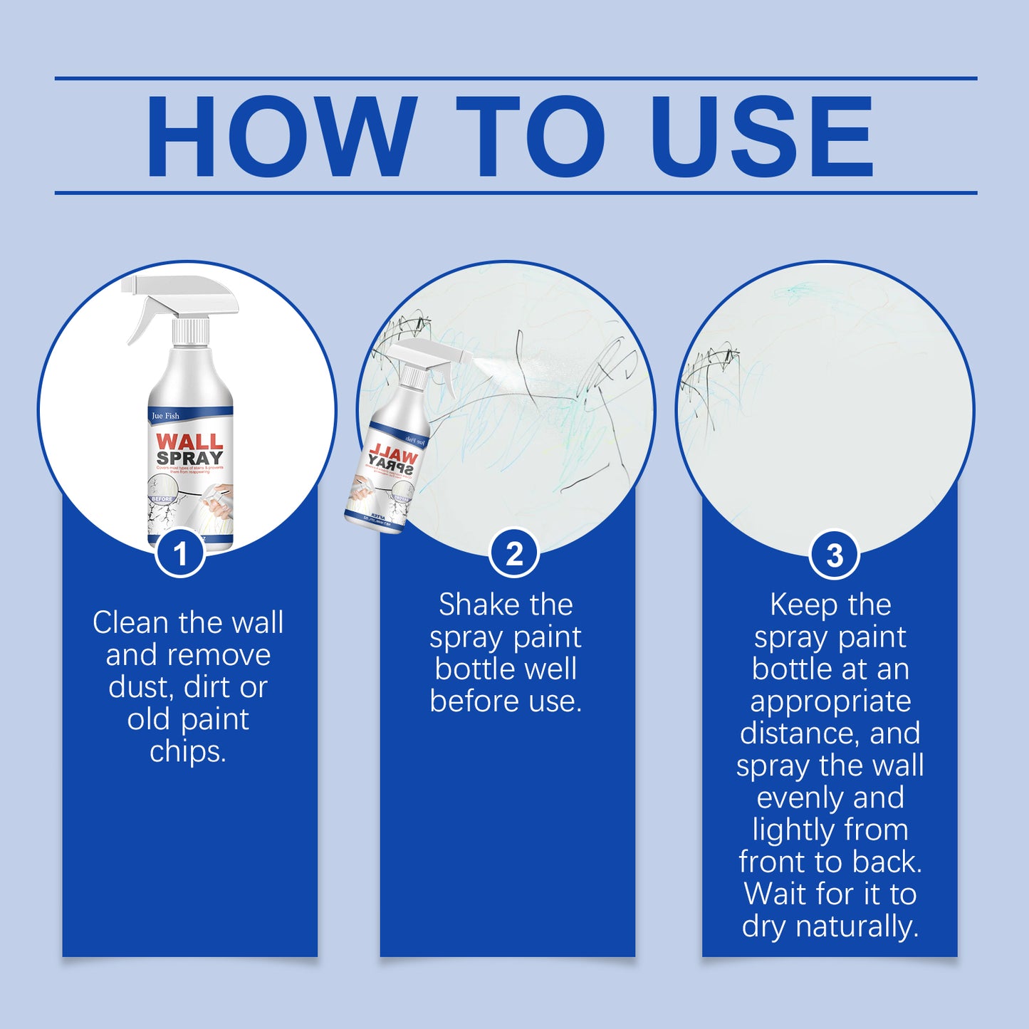 Wall Spray Paint, Repair Household Cover Stains, Wall Fall Off Indoor Renovation Straight Paint