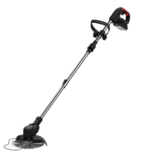 Foldable electric lawn mower with lithium battery and wheels multifunctional handheld wireless charging and weeding machine