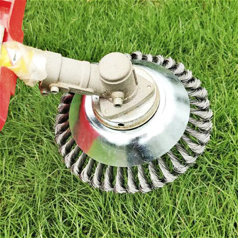 150mm/200mm Steel Wire Trimmer Head Grass Brush Cutter Dust Removal Weeding Plate for Lawnmower